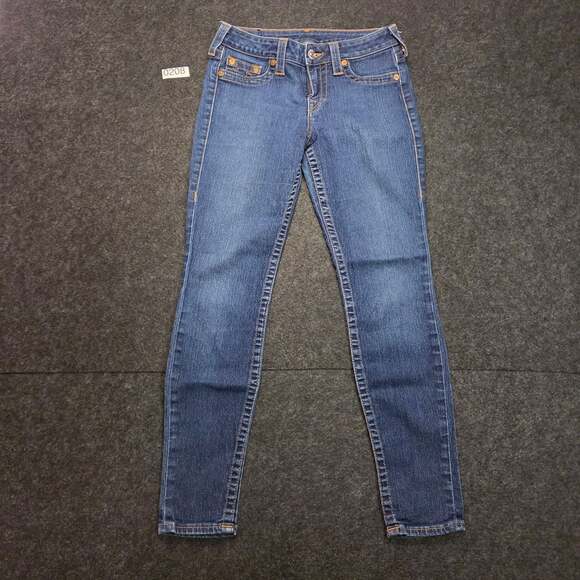 True Religion Denim - True Religion H-Rise Legging Seat Blue Denim Jeans Women's Size 29